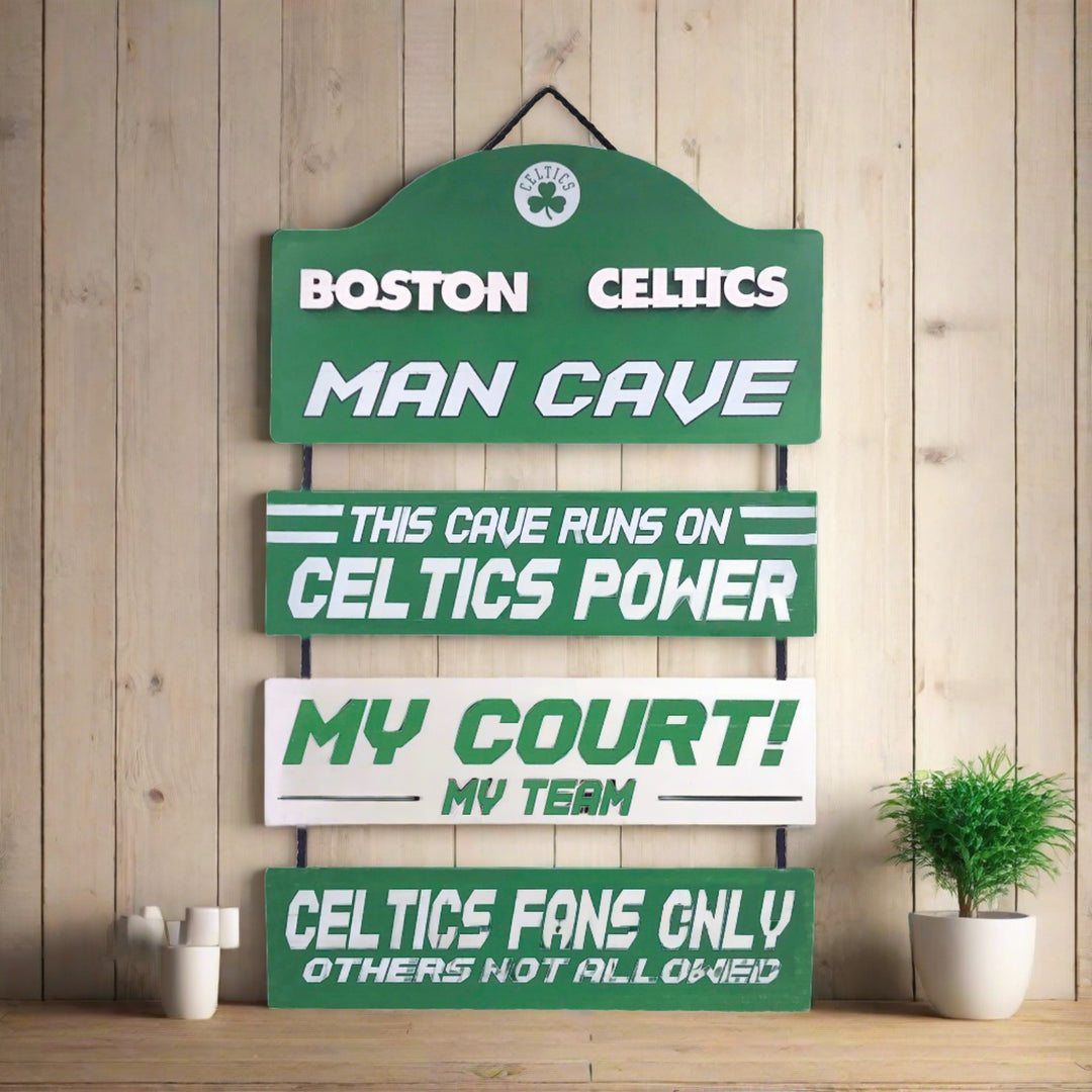 Boston Celtics Man Cave Dangle Sign - UKASSNI
