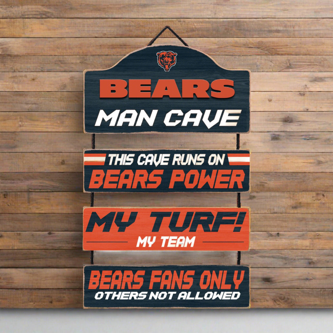 Chicago Bears UK Man Cave Dangle Sign - UKASSNI
