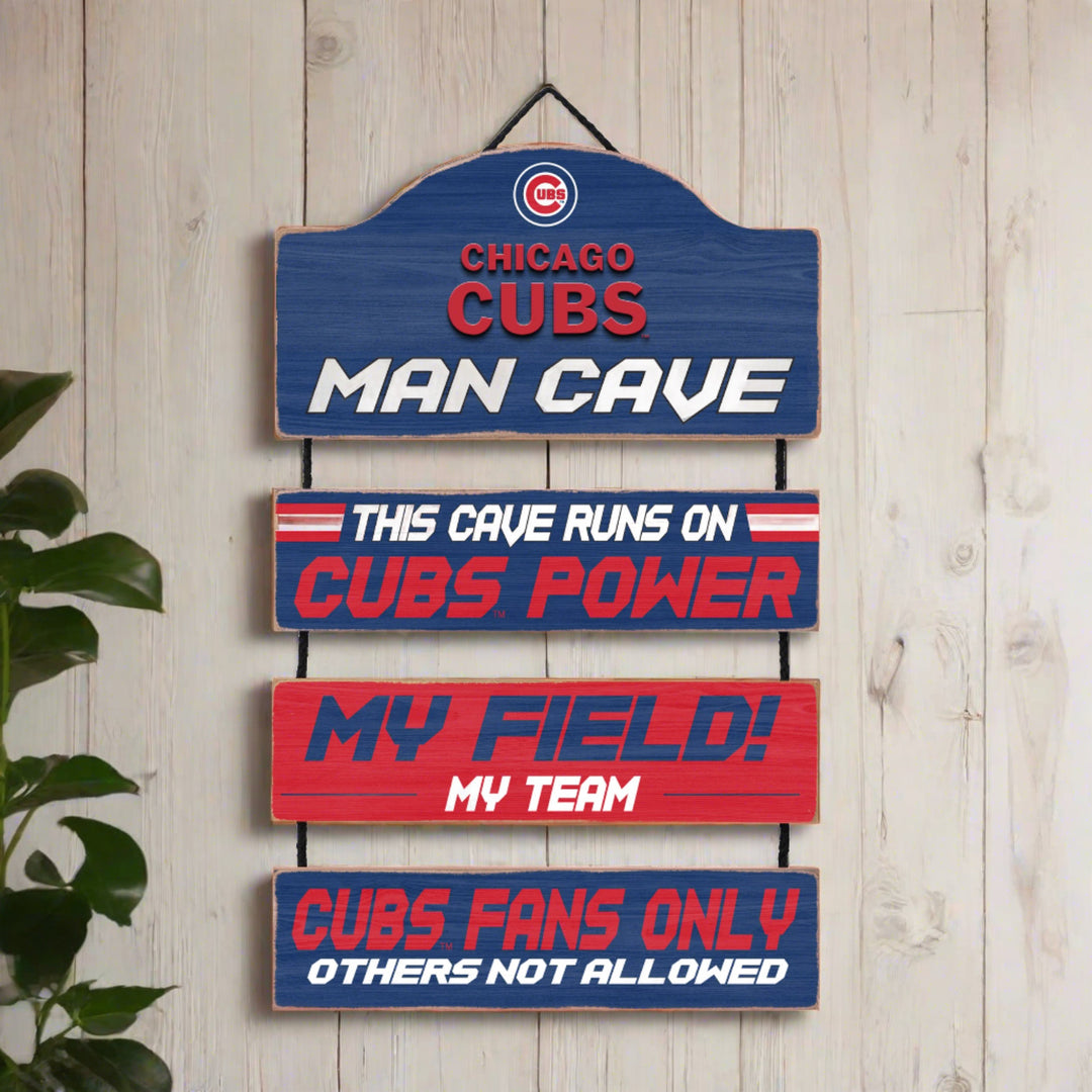 Chicago Cubs Man Cave Dangle Sign - UKASSNI