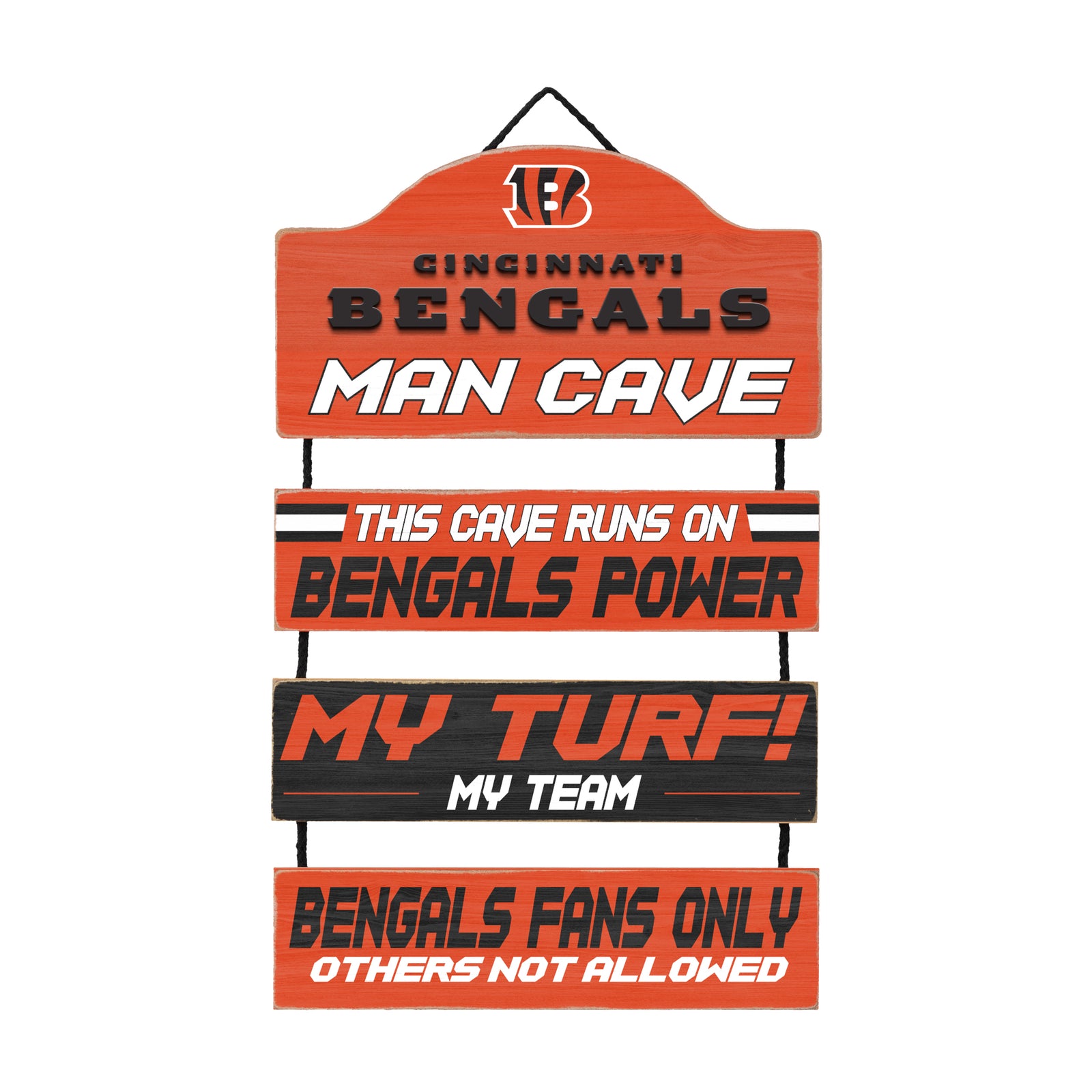 Cincinnati Bengals NFL Man Cave Dangle Sign – (UK Stock) - UKASSNI