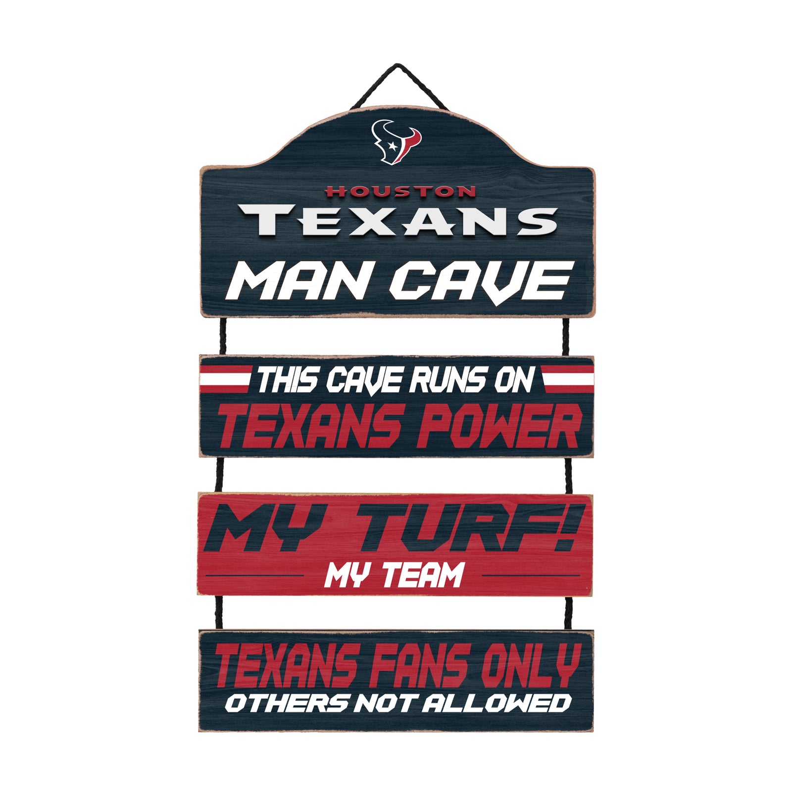 Houston Texans NFL Man Cave Dangle Sign – (UK Stock) - UKASSNI