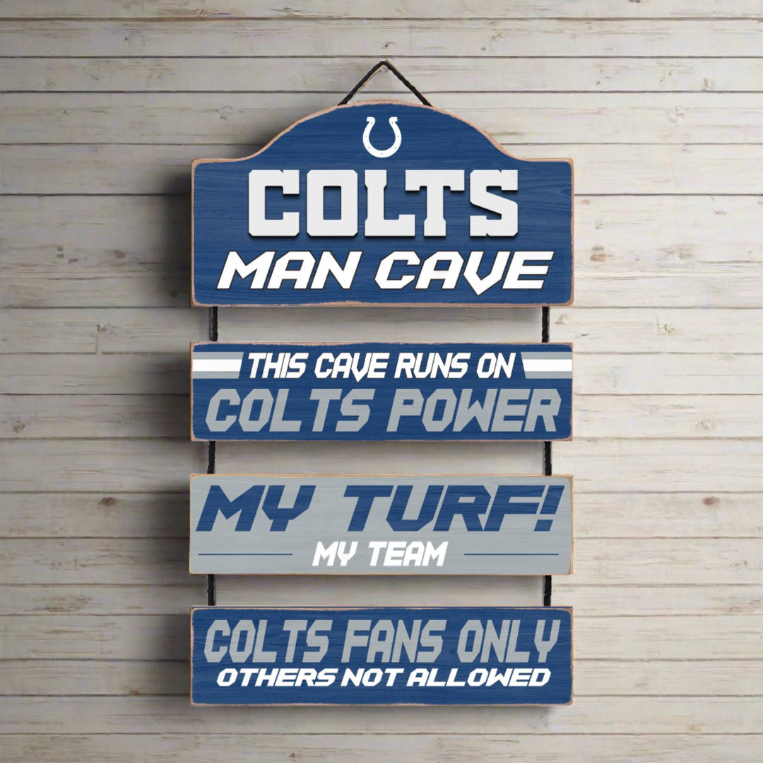 Indianapolis Colts Man Cave Dangle Sign - UKASSNI