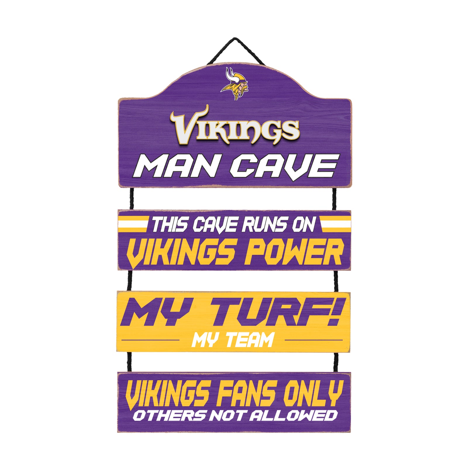 Minnesota Vikings NFL Man Cave Dangle Sign – (UK Stock) - UKASSNI