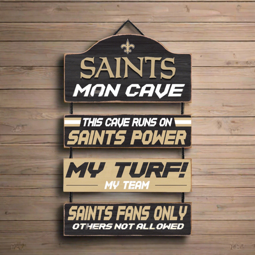 New Orleans Saints Man Cave Dangle Sign - UKASSNI