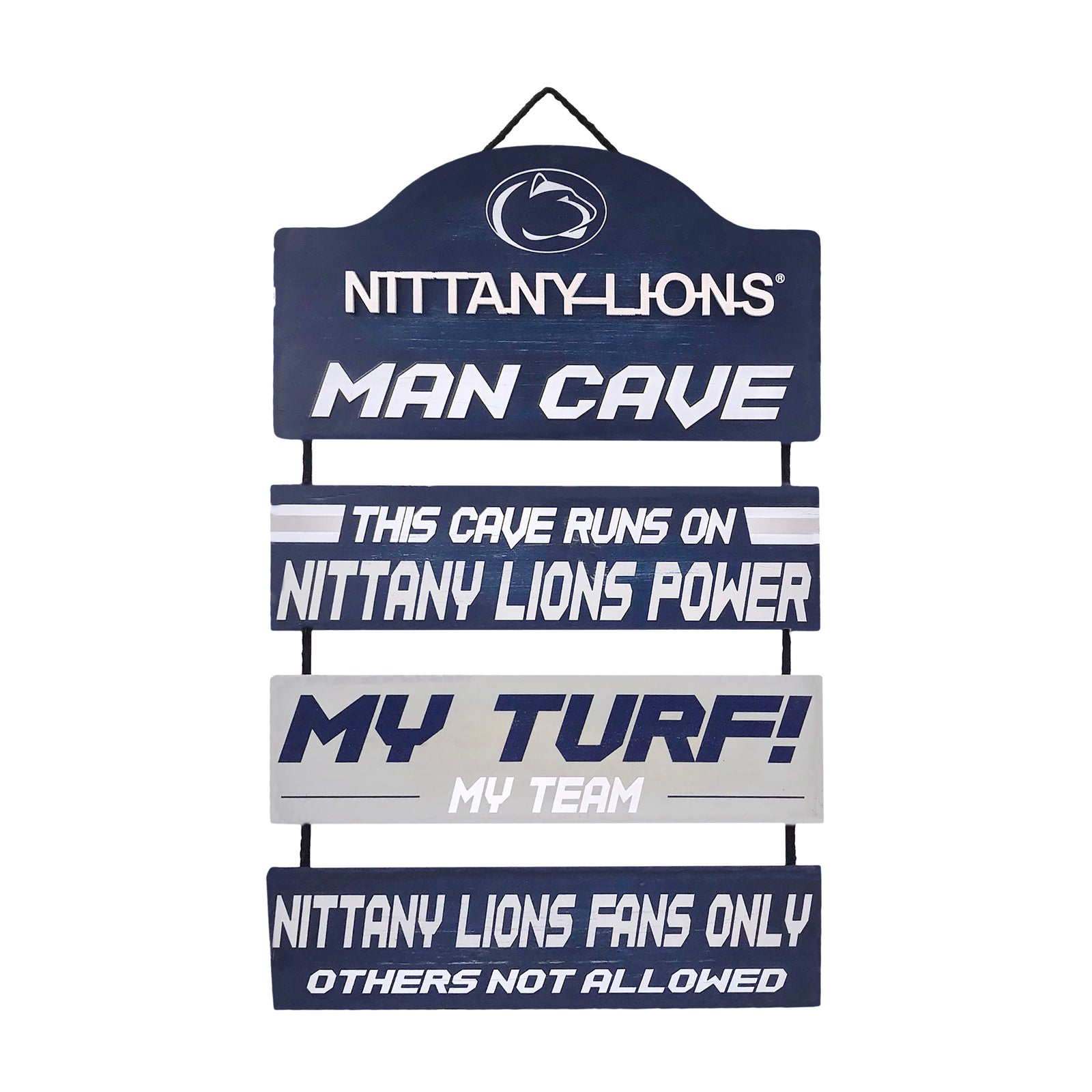 Penn State Nittany Lions NCAA Man Cave Dangle Sign (UK Stock) - UKASSNI