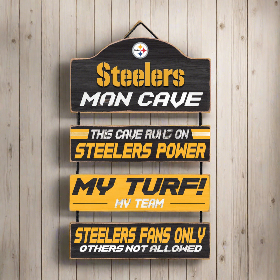 Pittsburgh Steelers Man Cave Dangle Sign - UKASSNI