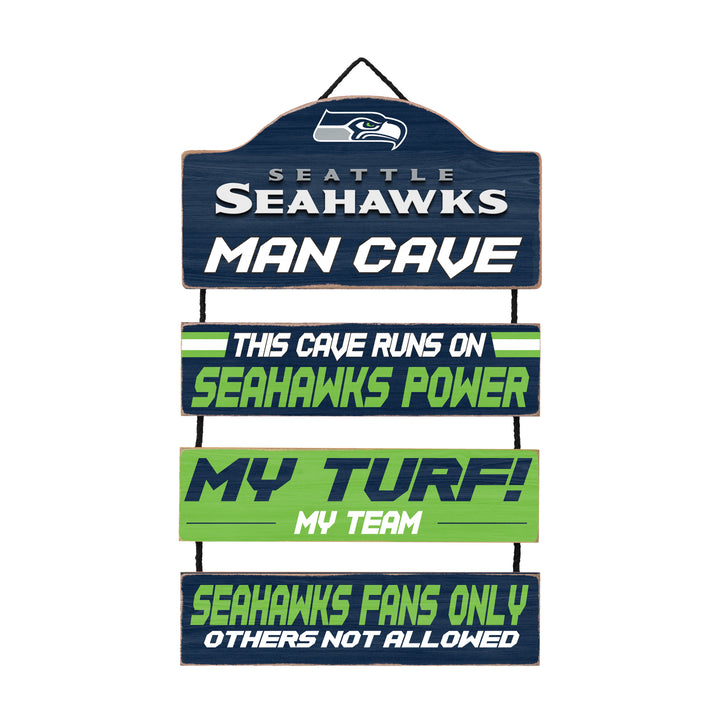 Seattle Seahawks NFL UK Man Cave Dangle Sign (UK Stock) - UKASSNI