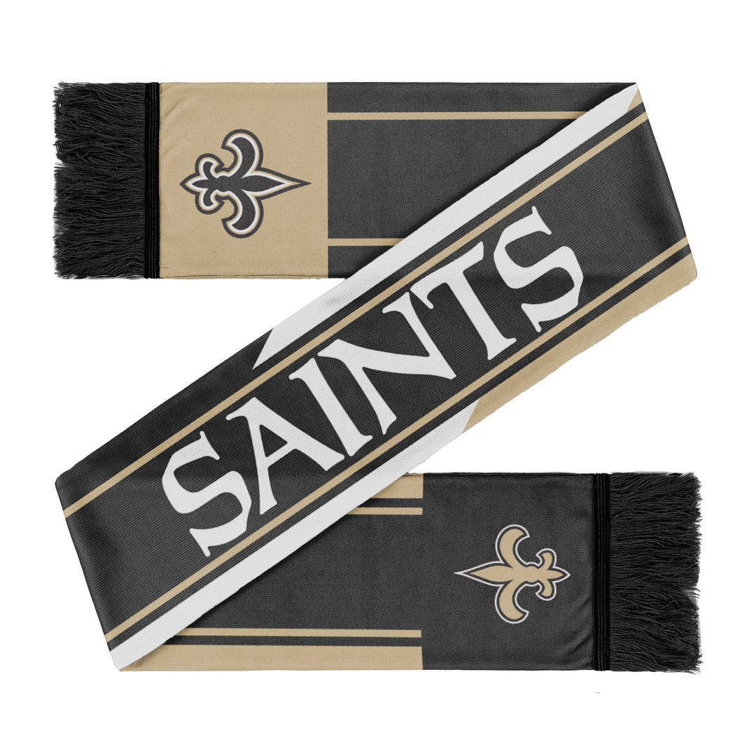 New Orleans Saints Colorwave Wordmark Scarf - UKASSNI