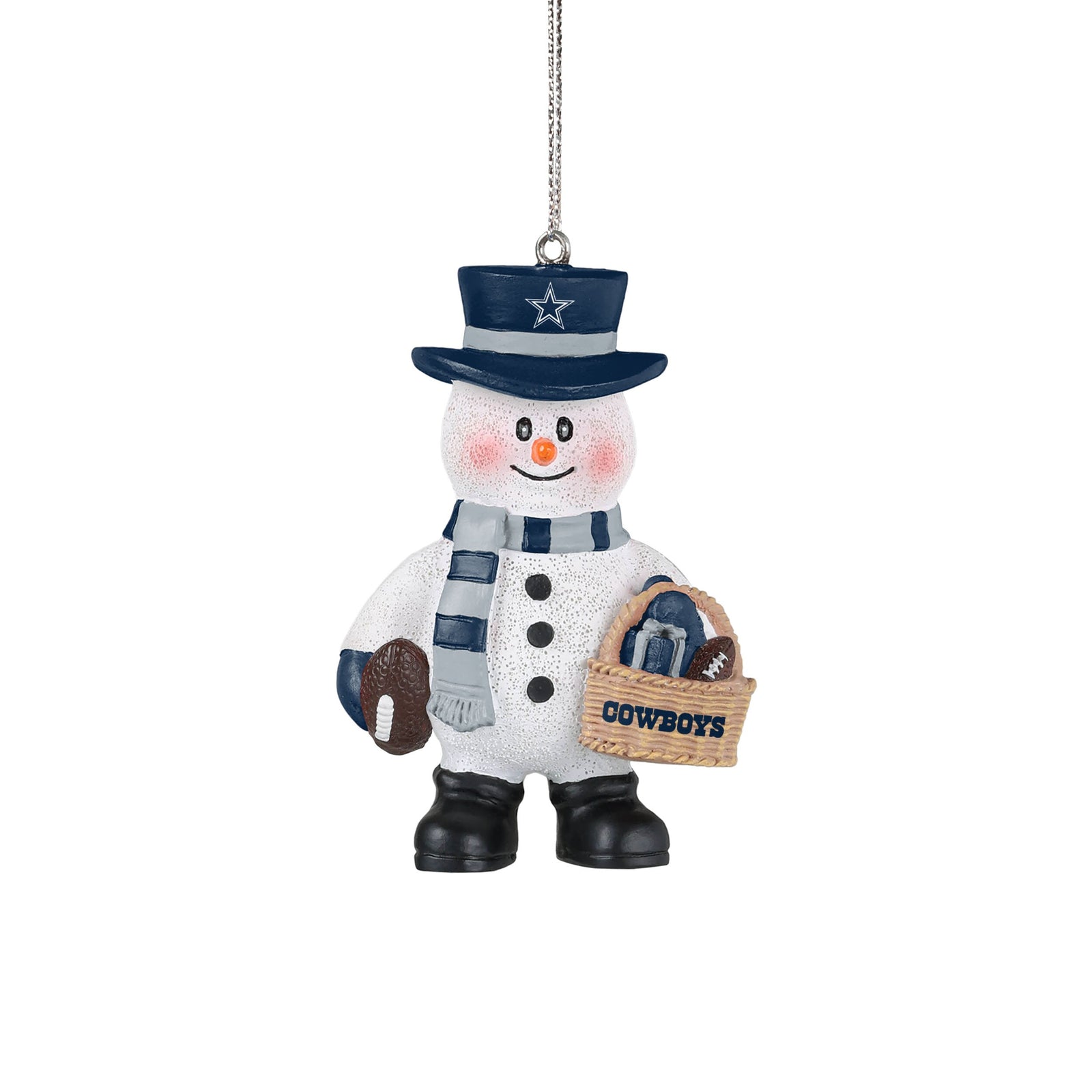 Dallas Cowboys NFL UK Snowman Basket Ornament – (UK Stock) - UKASSNI
