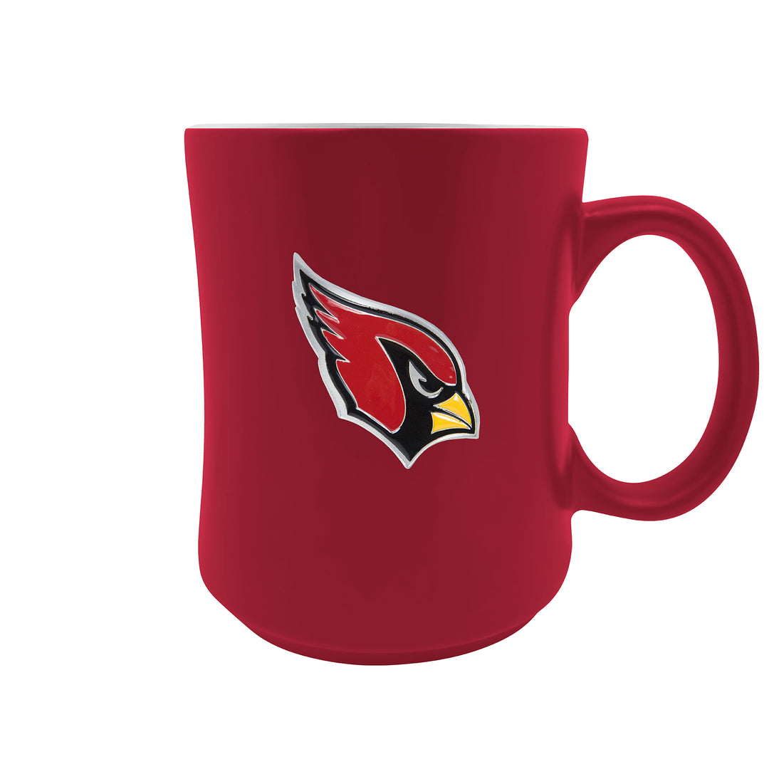 Arizona Cardinals 19oz. Starter Mug - Metal Emblem Logo - UKASSNI