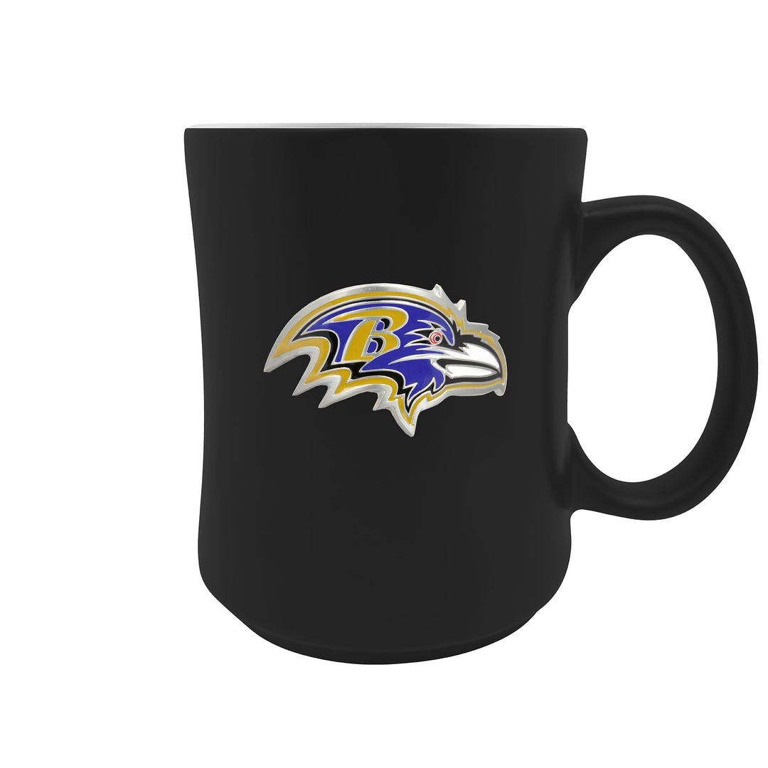 Baltimore Ravens 19oz. Starter Mug - Metal Emblem Logo - UKASSNI