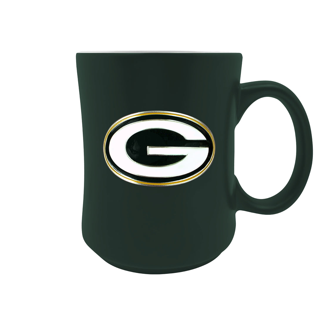 Green Bay Packers 19oz. Starter Mug - Metal Emblem Logo - UKASSNI