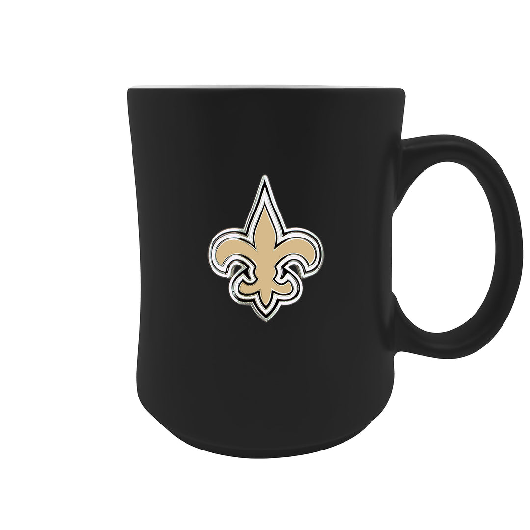 New Orleans Saints 19oz. Starter Mug - Metal Emblem Logo - UKASSNI