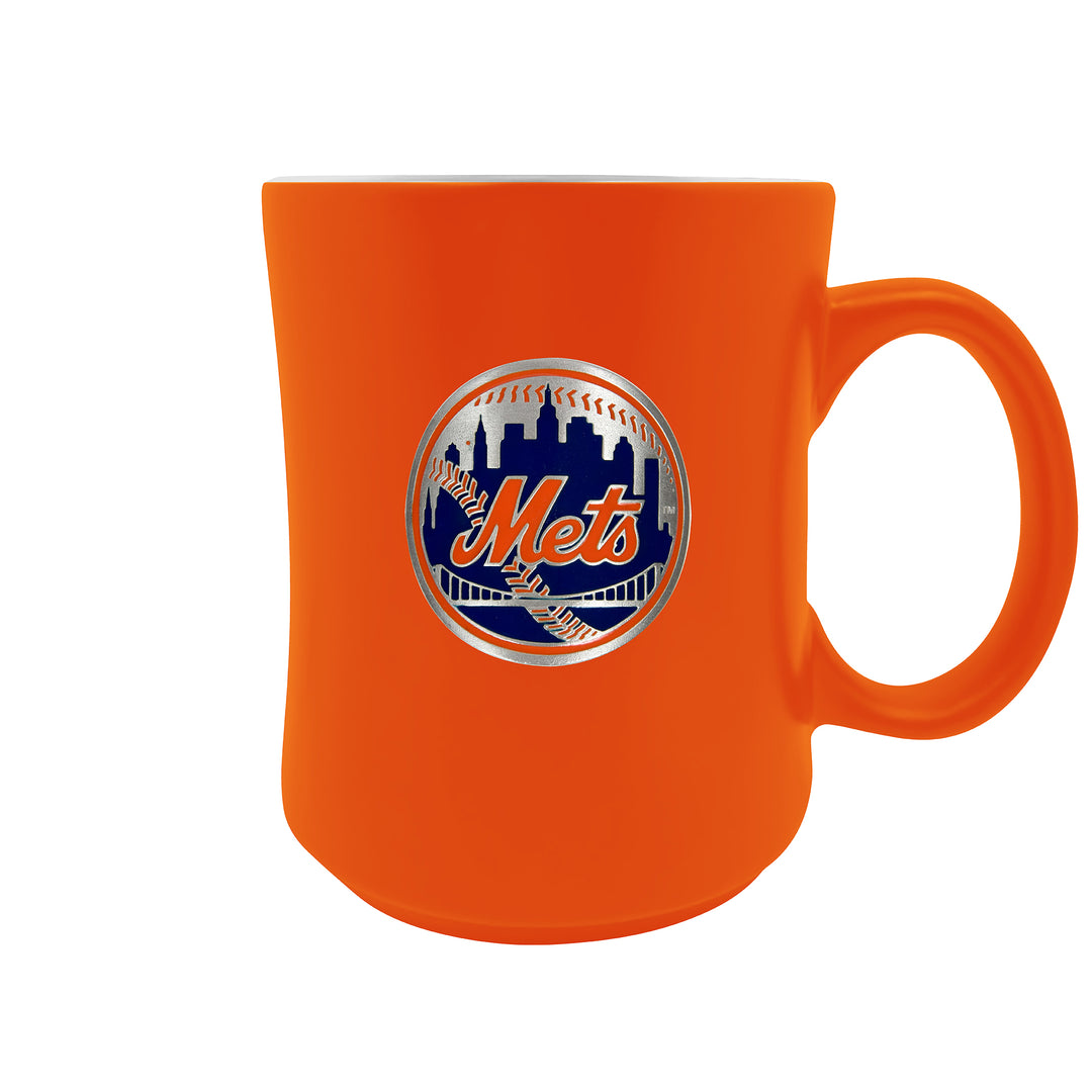 New York Mets 19oz. Starter Mug - Metal Emblem Logo - UKASSNI