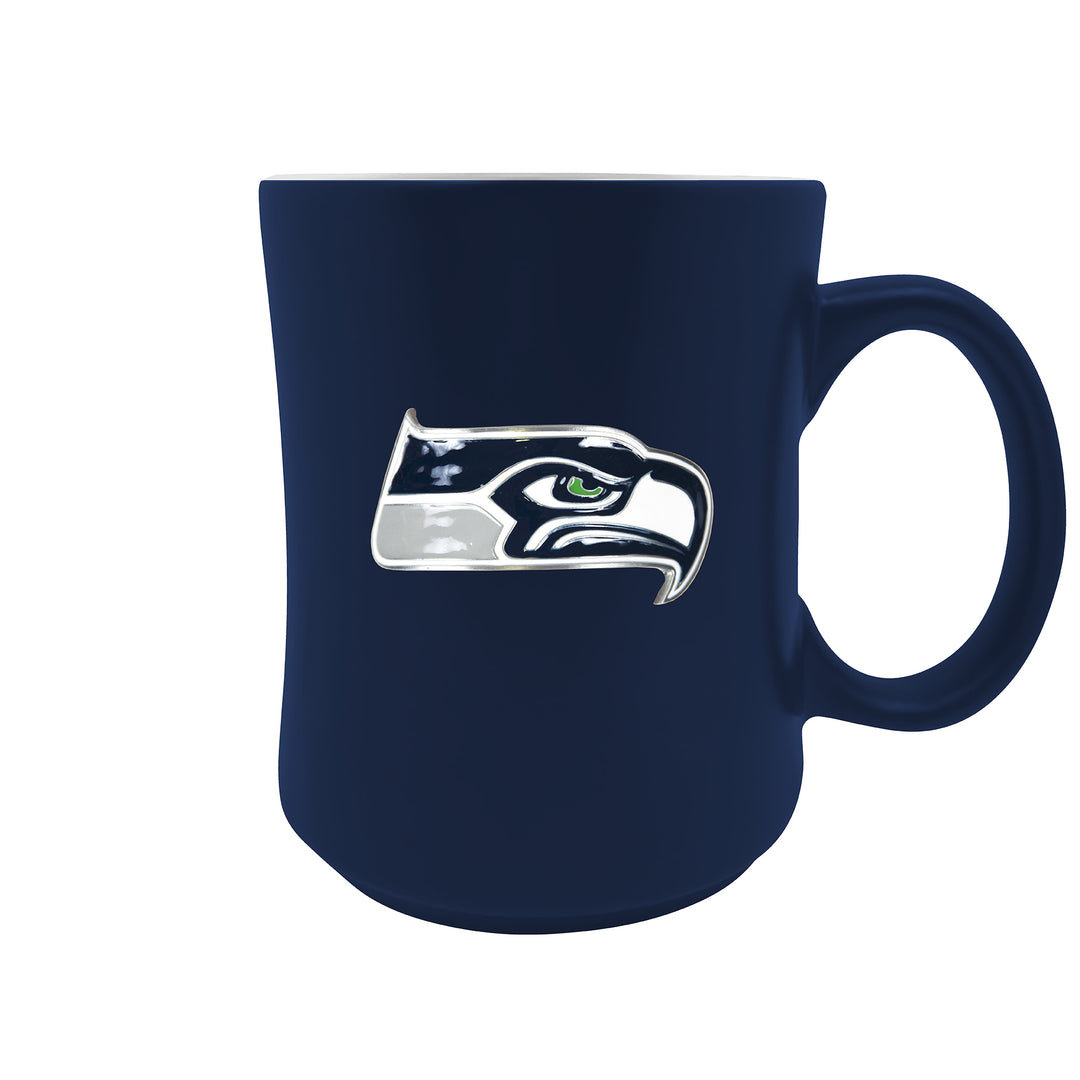 Seattle Seahawks 19oz. Starter Mug - Metal Emblem Logo - UKASSNI
