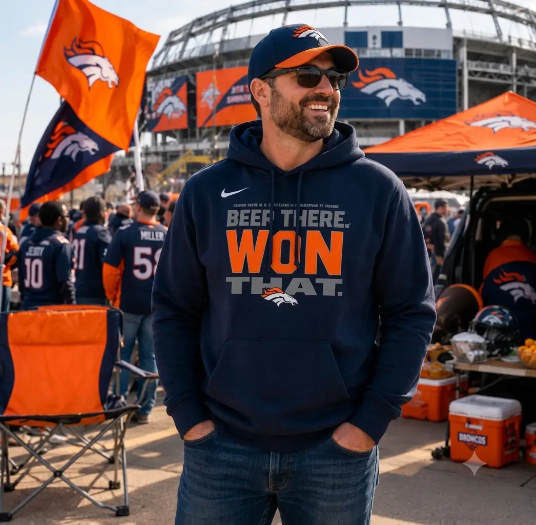 Denver Broncos Hoodie – Nike 2025 AFC West – Navy (UK Ready)