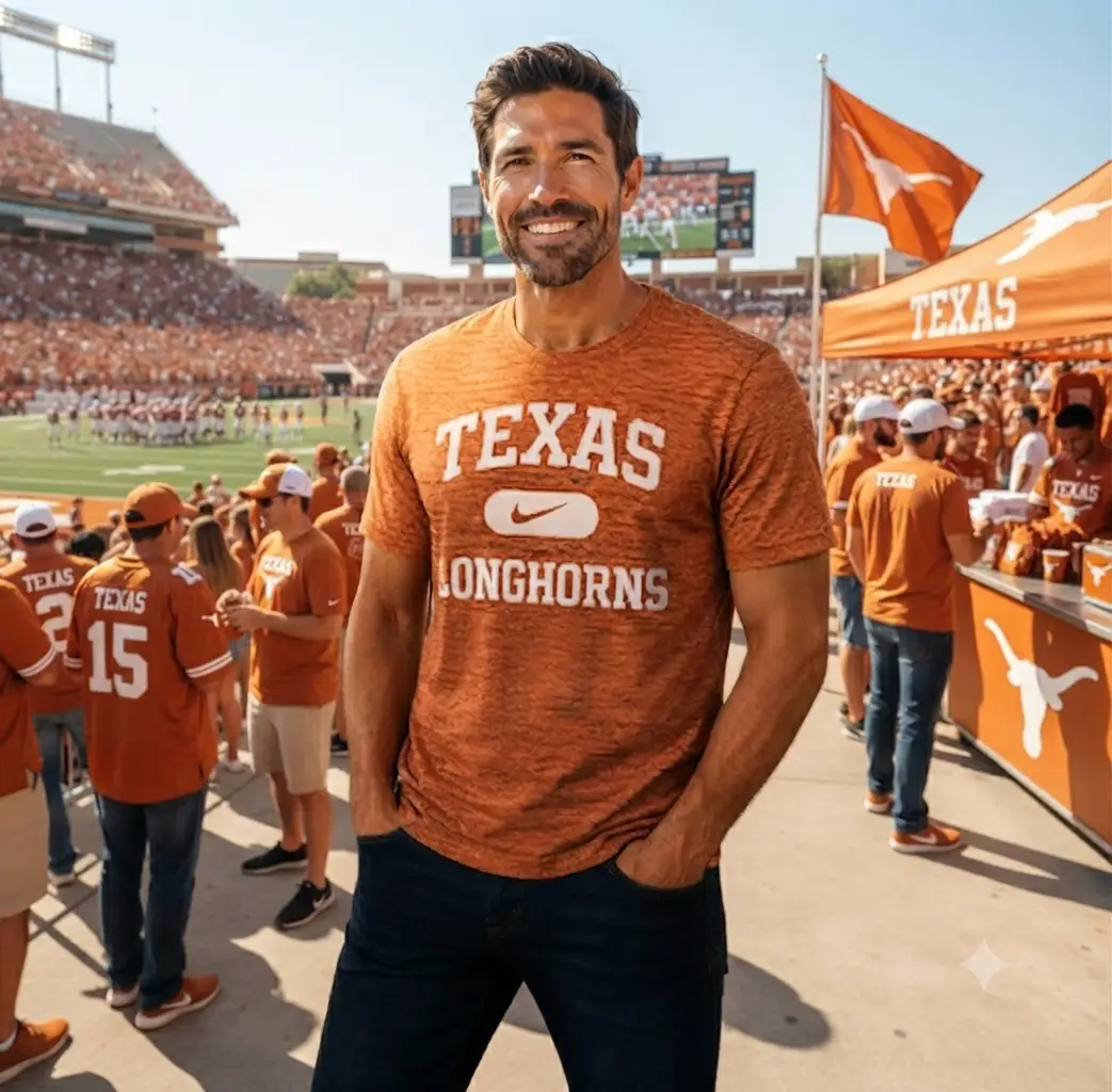 Texas Longhorns T-Shirt – Nike Fan Plate Bundle – NCAA (UK Ready)
