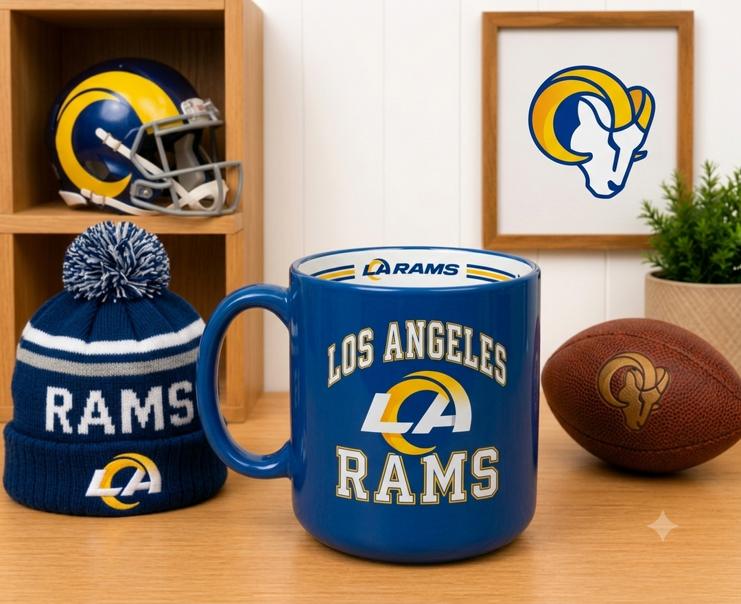 LA Rams NFL 15oz Stripe Mug – (UK Stock)