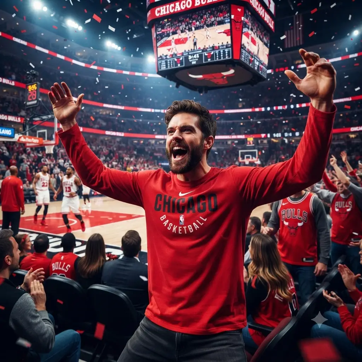 Chicago Bulls NBA Long Sleeve T-Shirt – Nike – Red (UK Ready)