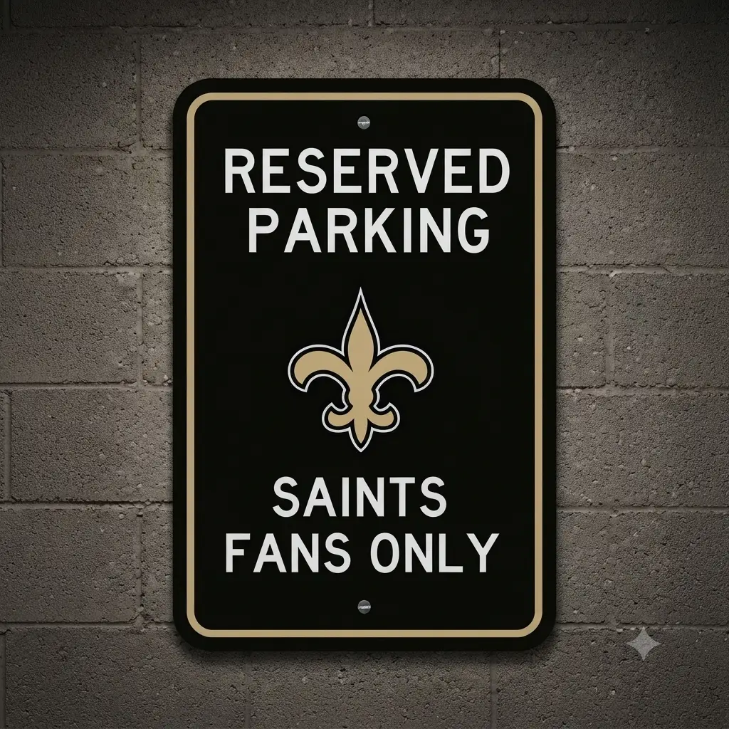 New Orleans Saints Sign – NFL Wincraft Reserved Parking – (UK Ready)