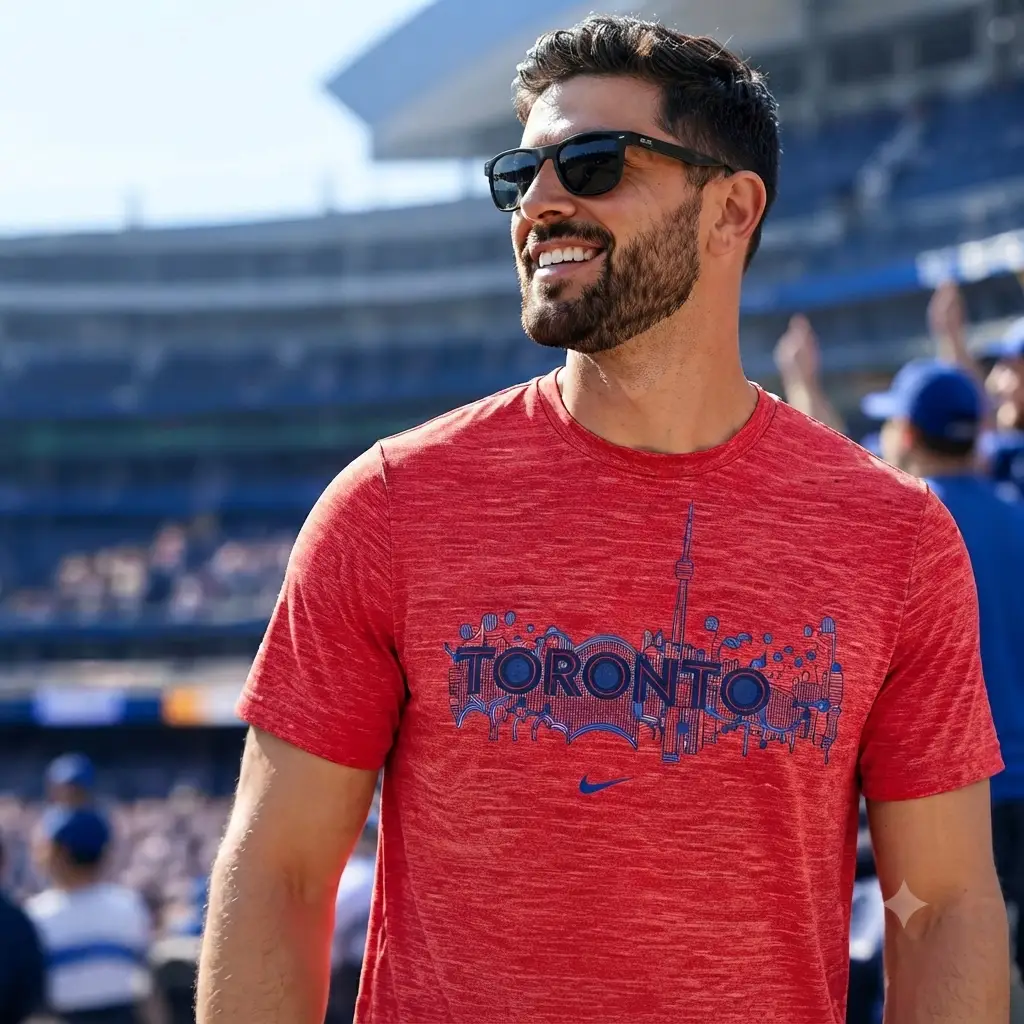 Toronto Blue Jays T-Shirt – City Connect Authentic – Red (UK Ready)