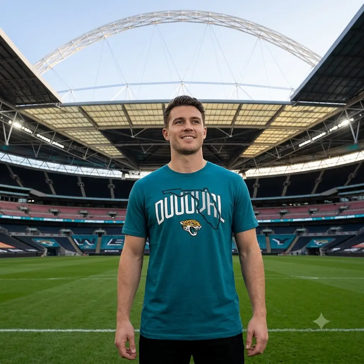 Jacksonville Jaguars T-Shirt – NFL Fanatics Branded Hometown – Teal (UK Ready)