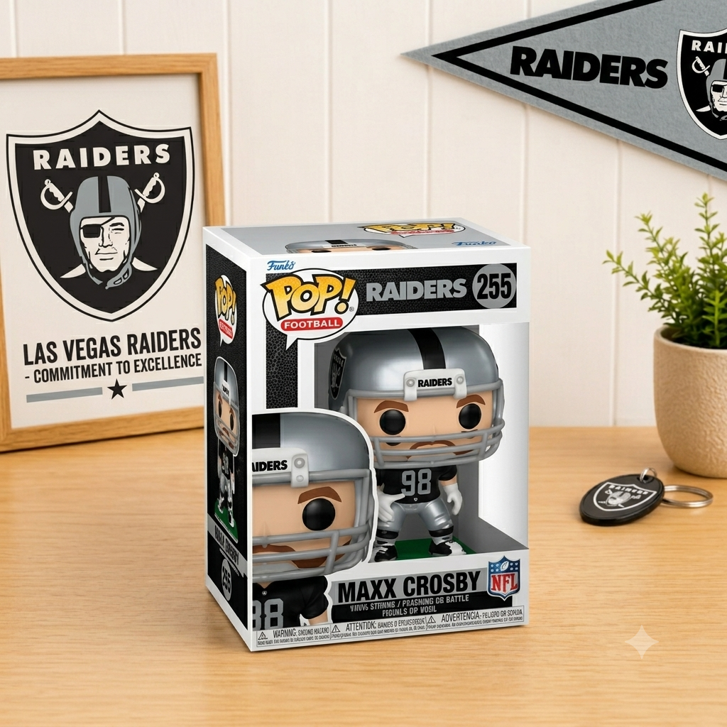 Las Vegas Raiders Maxx Crosby NFL Funko Pop! Vinyl Figure (UK Ready)