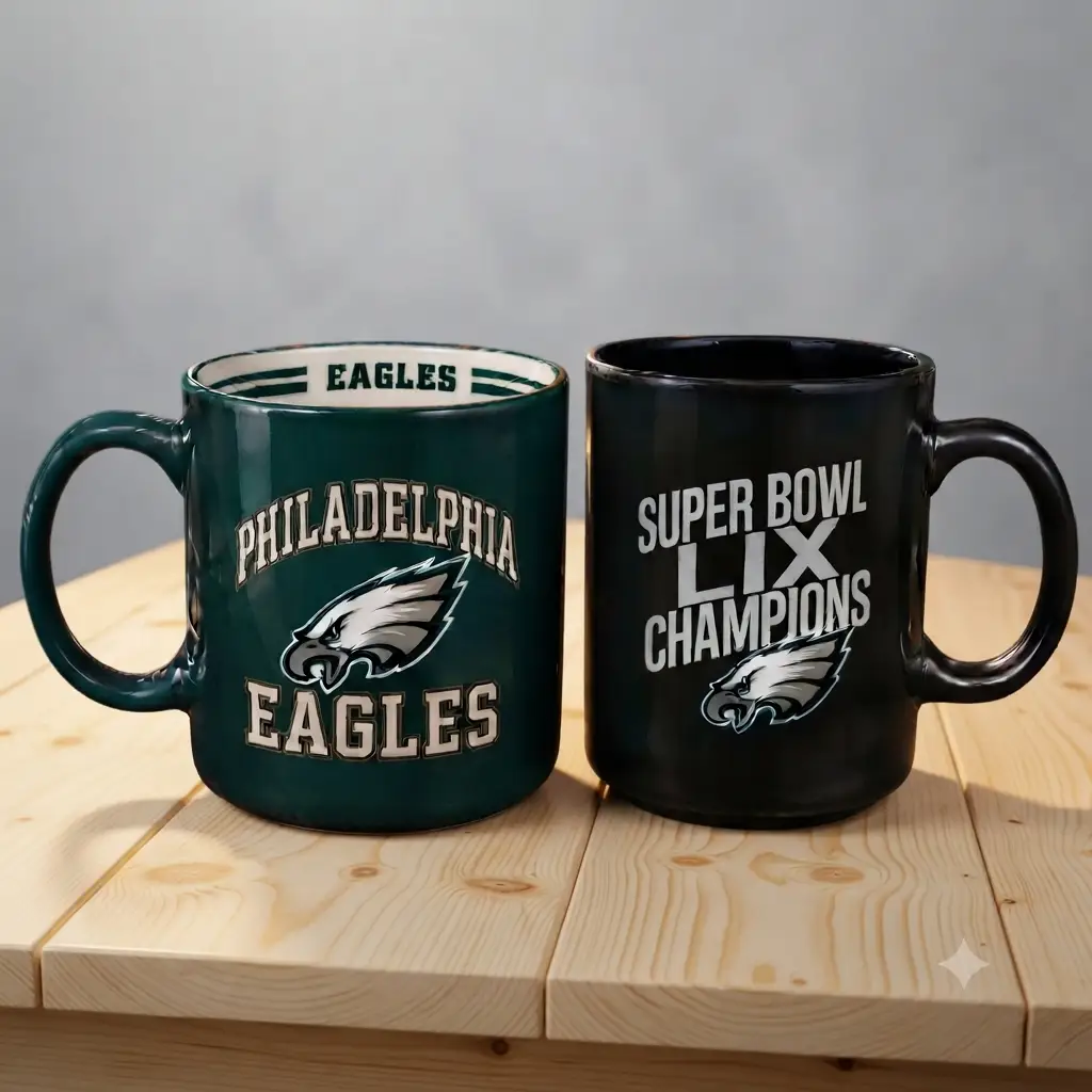 Philadelphia Eagles Mug – NFL Bundle – Midnight Green (UK Ready)