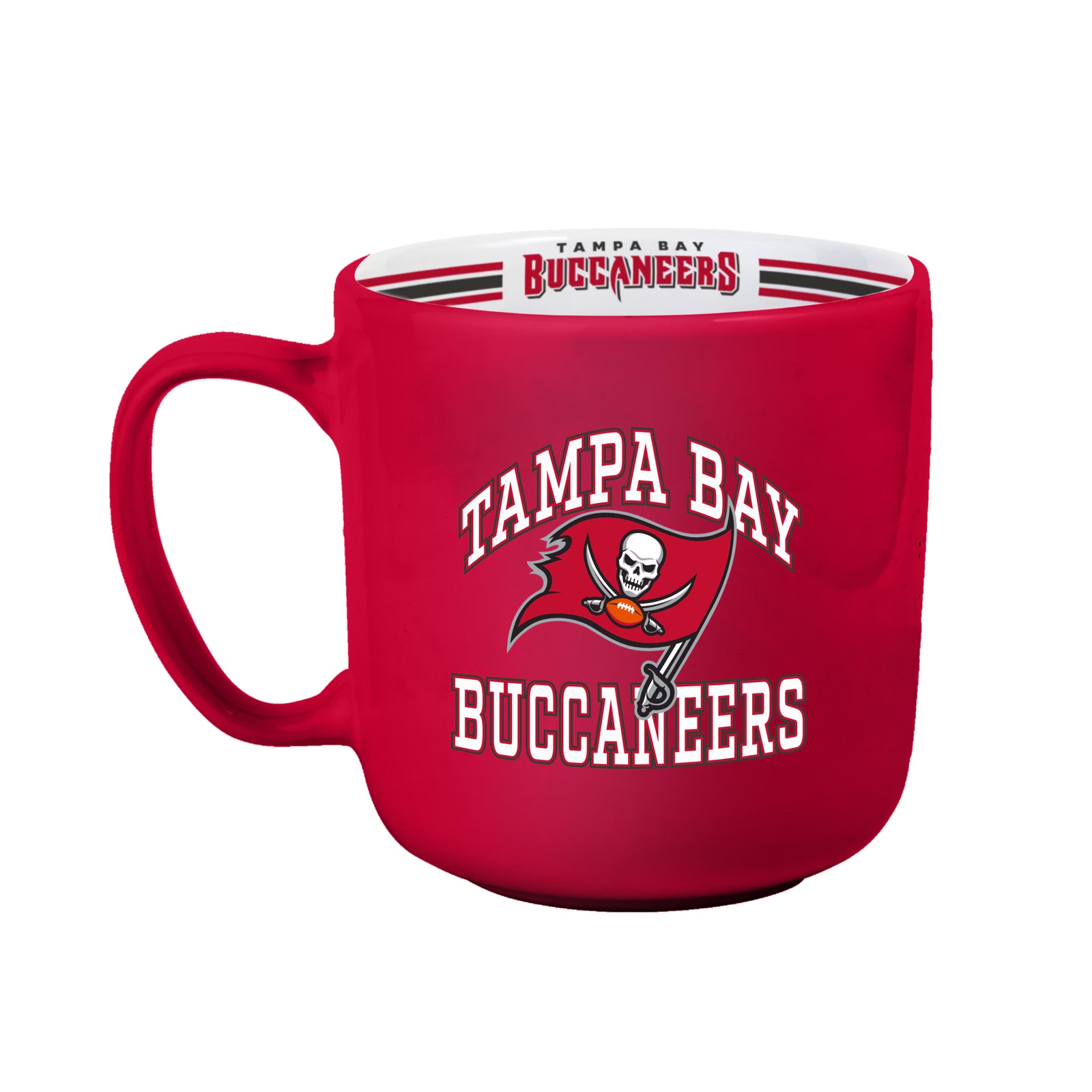 Tampa Bay Buccaneers NFL 15oz Stripe Mug – Team Colours (UK Stock) - UKASSNI