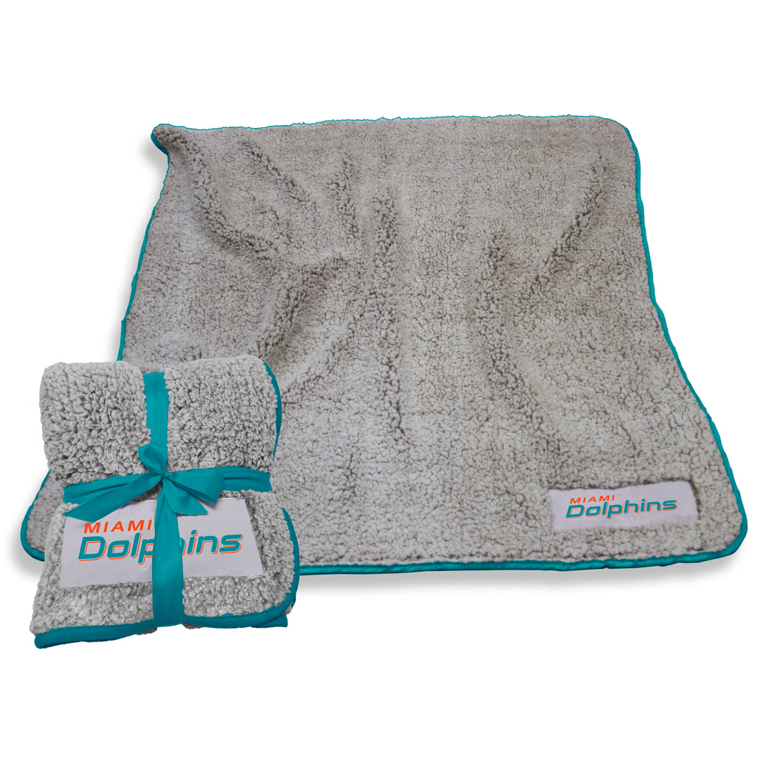 Miami Dolphins 50" x 60" Frosty Fleece Throw Blanket - UKASSNI