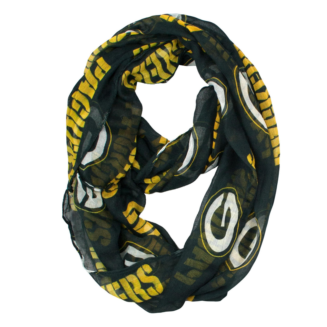 Green Bay Packers UK Sheer Infinity Scarf - UKASSNI