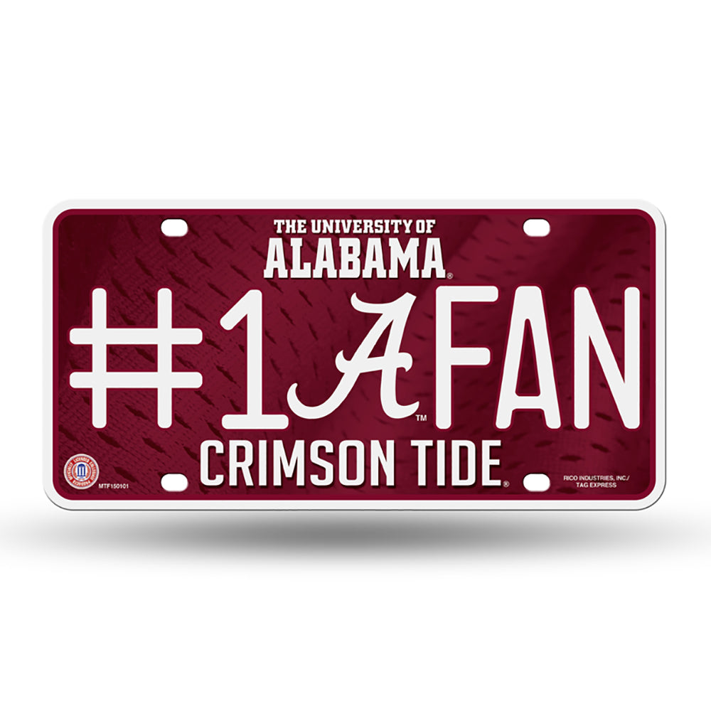 Alabama Crimson Tide # 1 Fan License Plate - UKASSNI