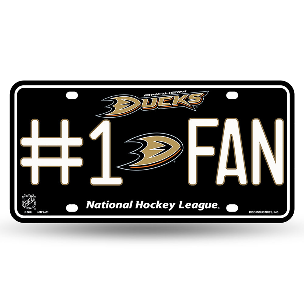 Anaheim Ducks # 1 Fan License Plate - UKASSNI