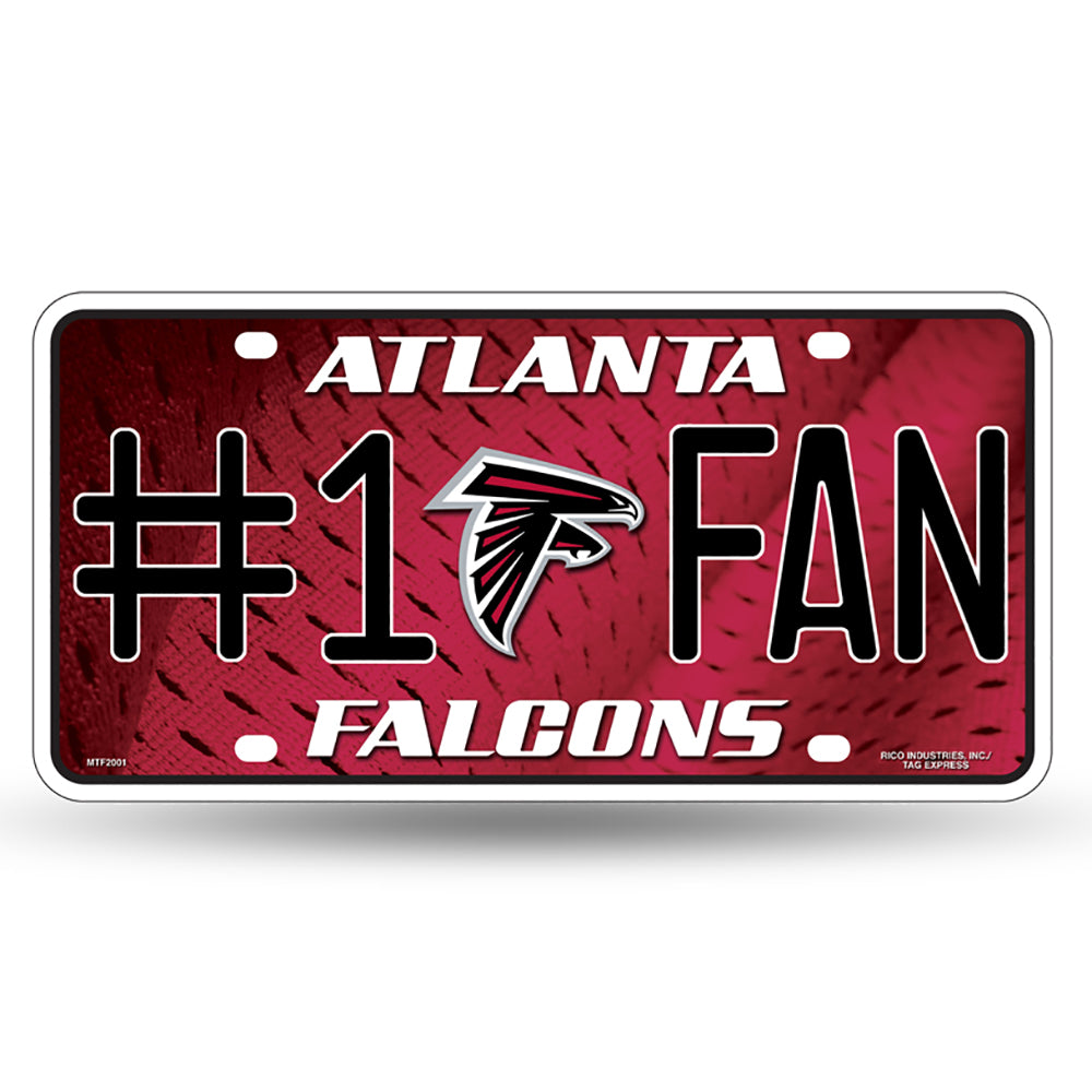 Atlanta Falcons # 1 Fan License Plate - UKASSNI