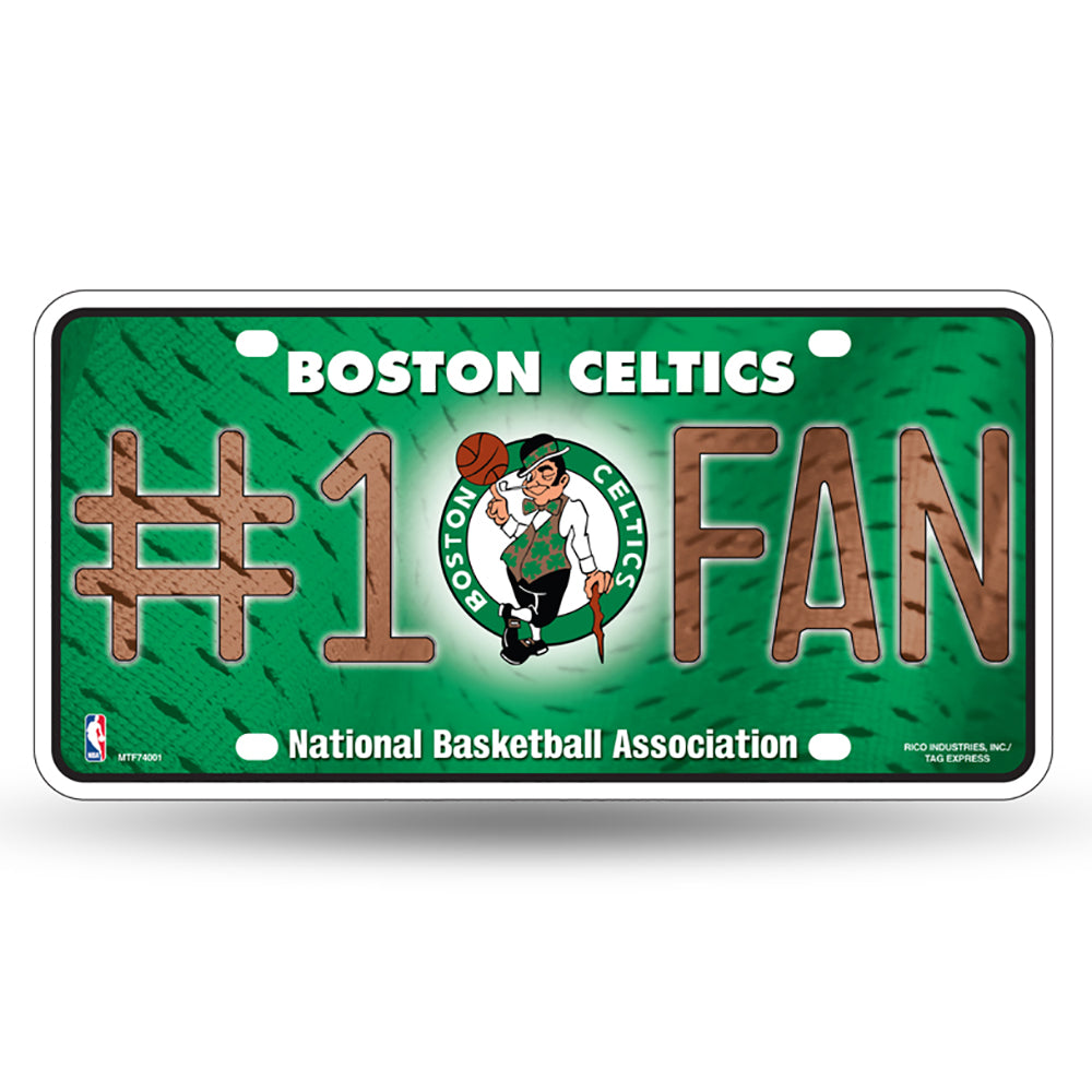 Boston Celtics # 1 Fan License Plate - UKASSNI