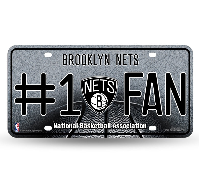 Brooklyn Nets # 1 Fan License Plate - UKASSNI