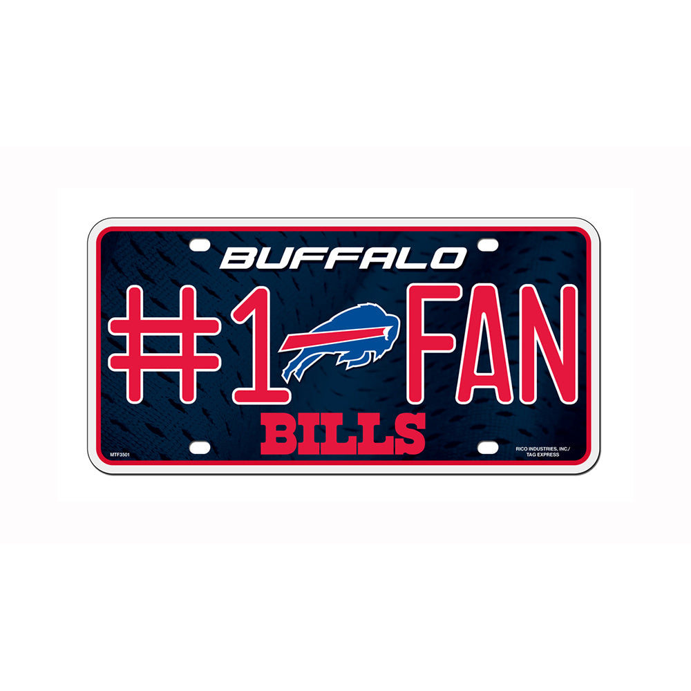 Buffalo Bills # 1 Fan License Plate - UKASSNI