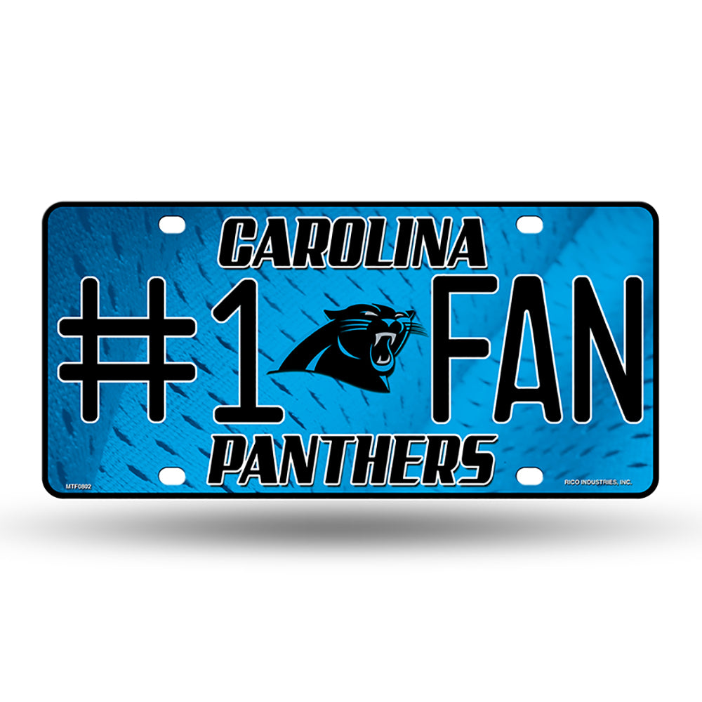 Carolina Panthers # 1 Fan License Plate - UKASSNI
