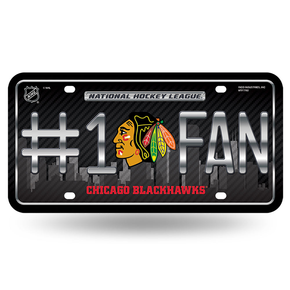 Chicago Blackhawks # 1 Fan License Plate - UKASSNI