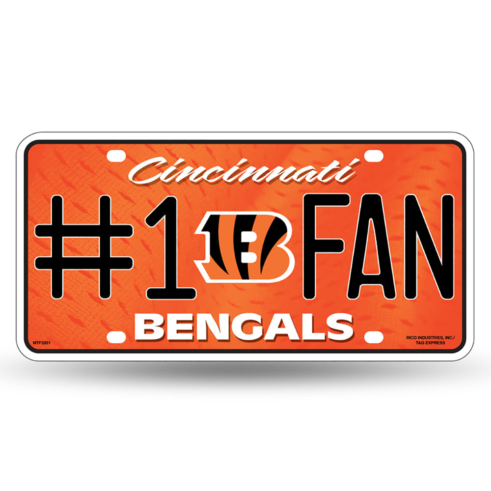Cincinnati Bengals # 1 Fan License Plate - UKASSNI