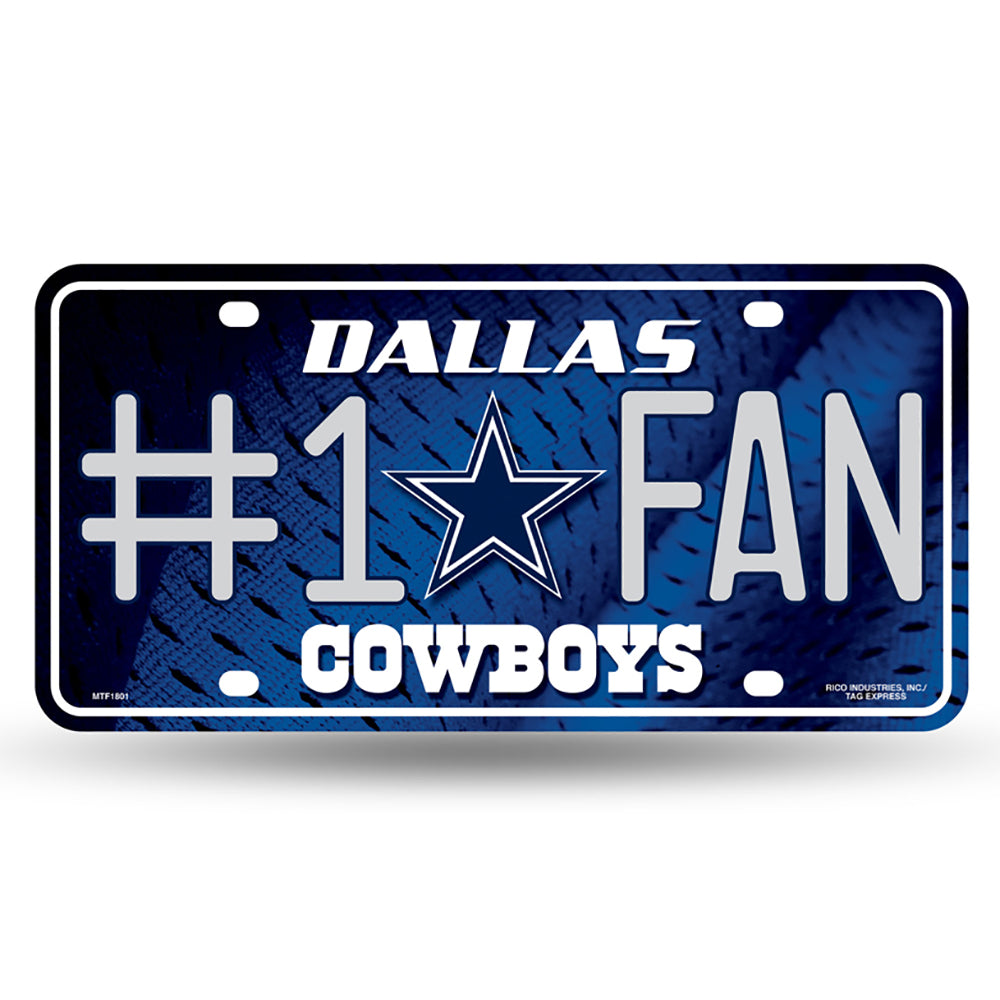 Dallas Cowboys NFL UK Rico Tag #1 Fan License Plate – UK Stock - UKASSNI
