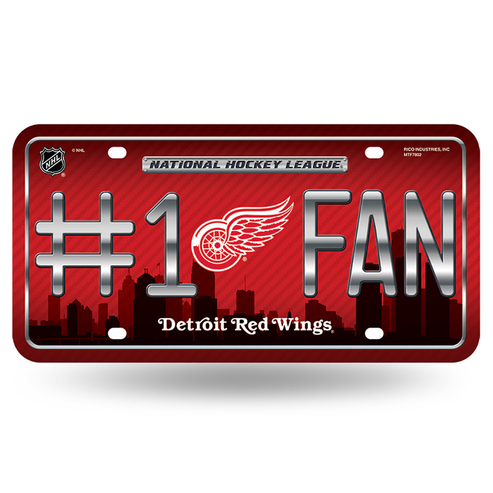 Detroit Red Wings # 1 Fan License Plate - UKASSNI