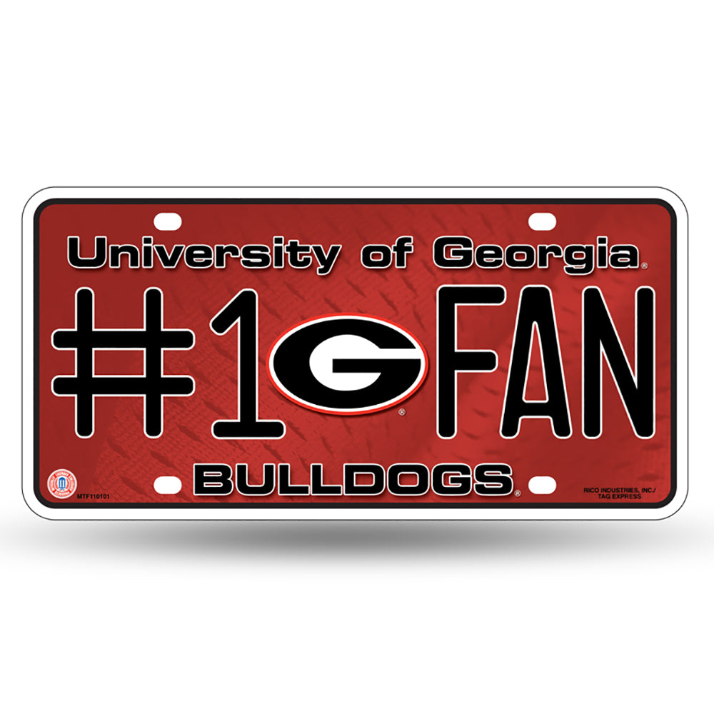 Georgia Bulldogs # 1 Fan License Plate - UKASSNI