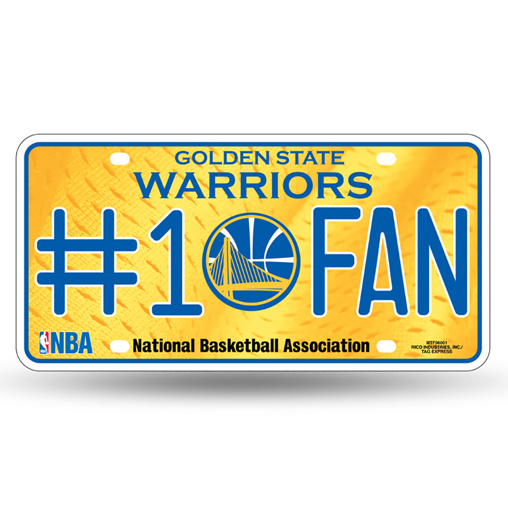 Golden State Warriors # 1 Fan License Plate - UKASSNI