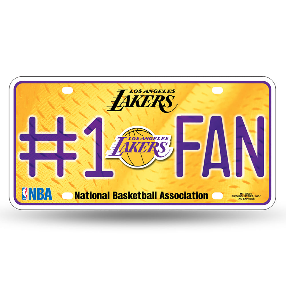 Los Angeles Lakers # 1 Fan License Plate - UKASSNI