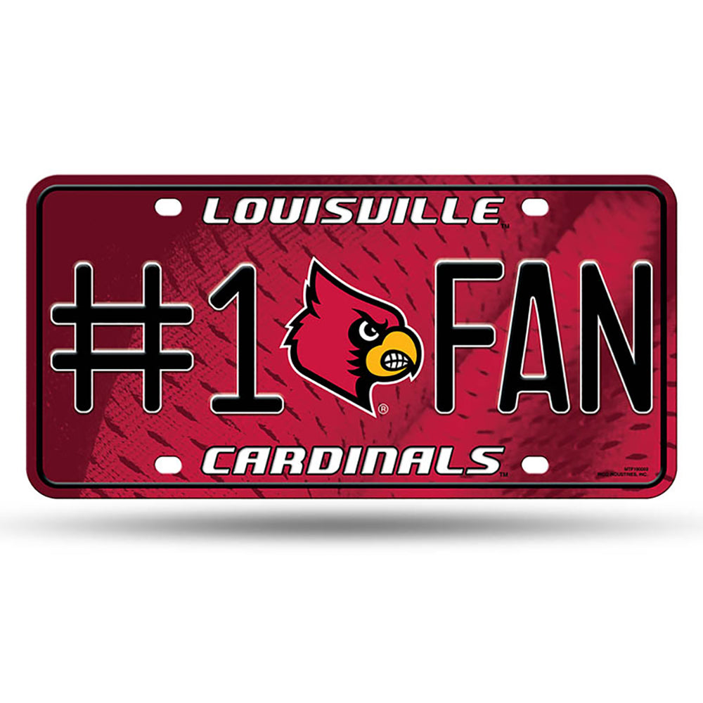 Louisville Cardinals # 1 Fan License Plate - UKASSNI