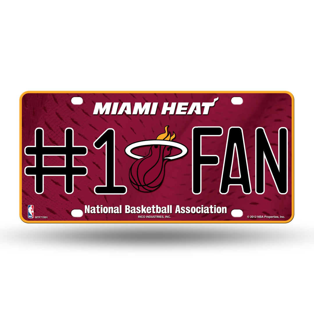 Miami Heat # 1 Fan License Plate