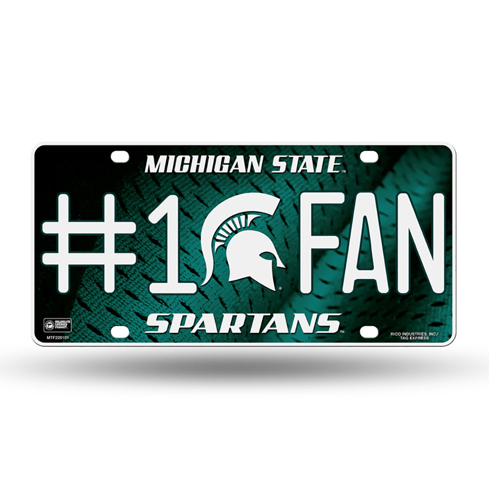 Michigan State Spartans # 1 Fan License Plate - UKASSNI
