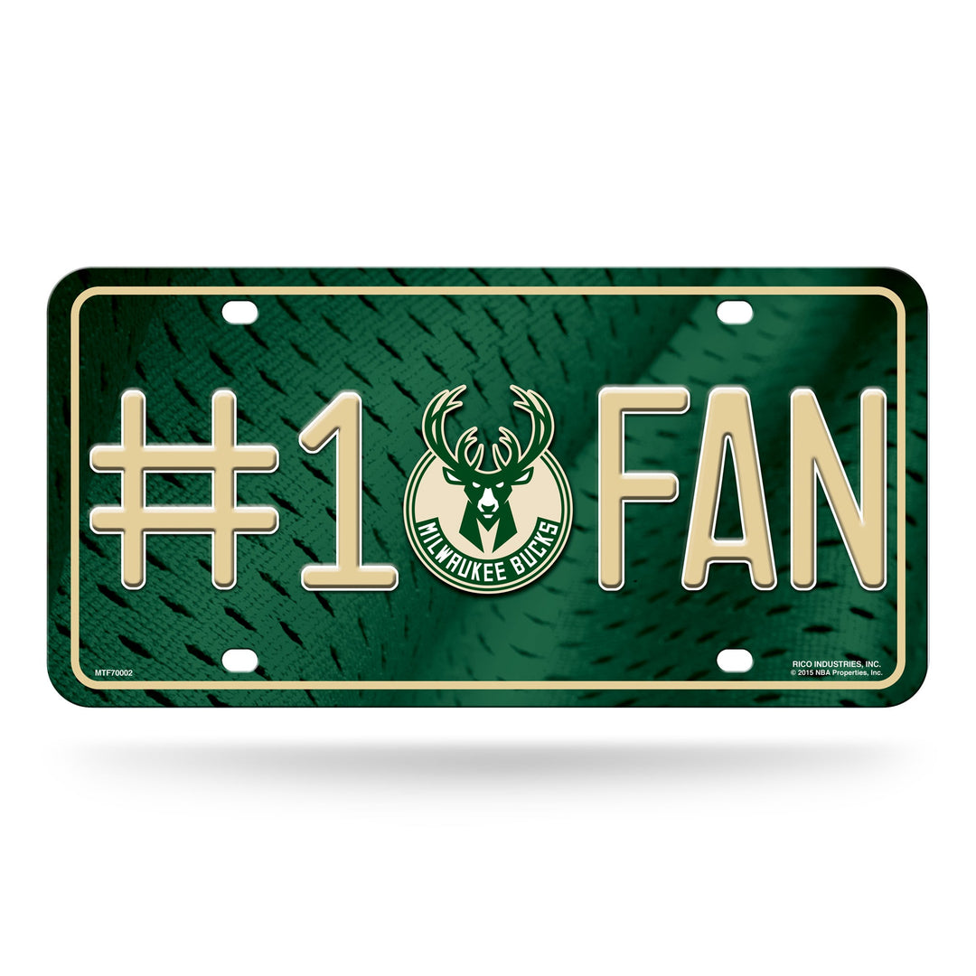 Milwaukee Bucks # 1 Fan License Plate - UKASSNI