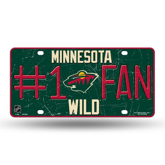 Minnesota Wild # 1 Fan License Plate - UKASSNI